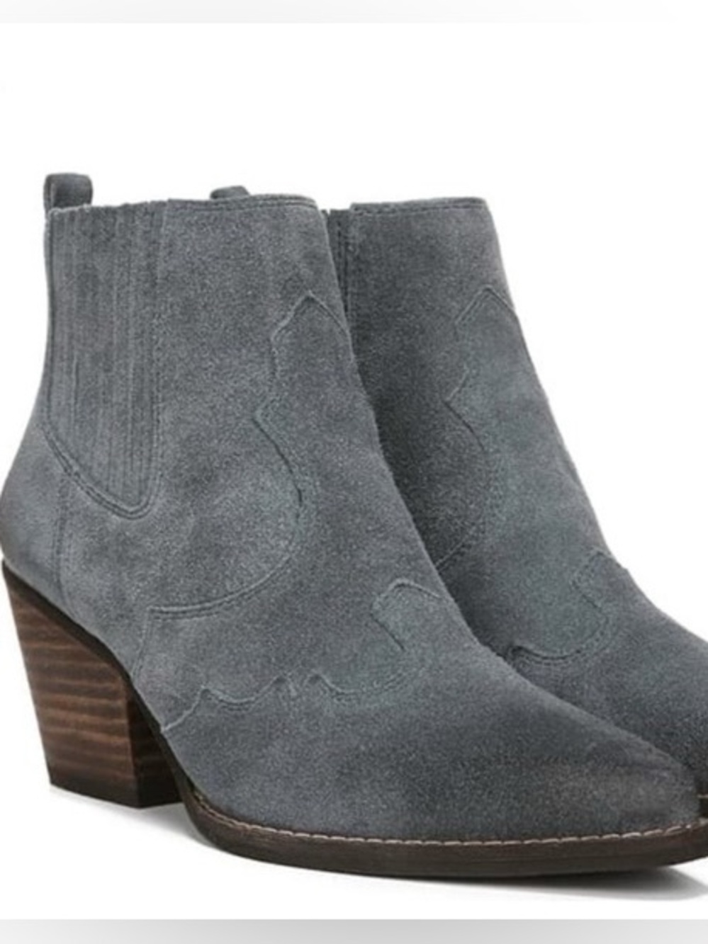 Sam Edelman suede Winona boot gray blue